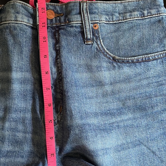 J.Crew High-Rise Jean Shorts, Size 32, Raw Cuffed Hem - Picture 8 of 10